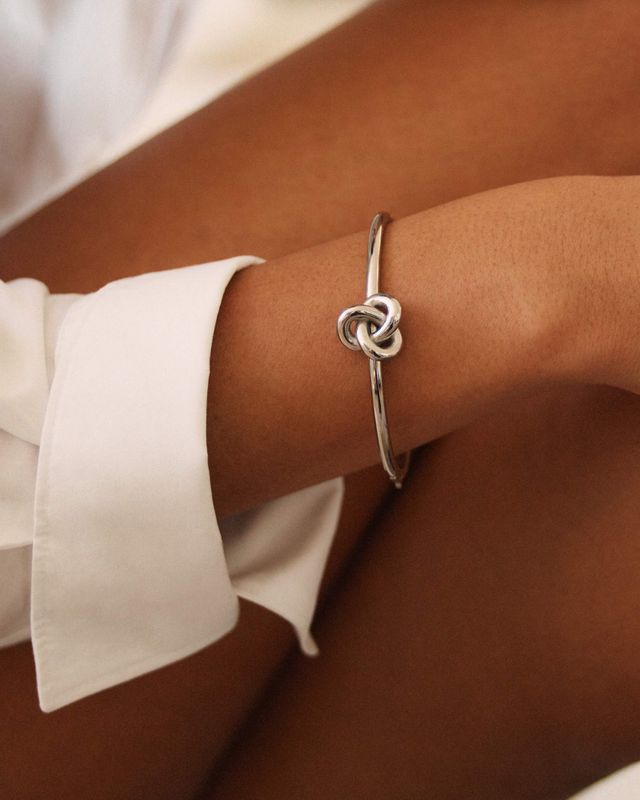 Infinity Knot Bangle Steel 129918