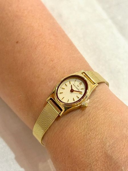 Retro Mesh Gullfarget / Hvit 19 x 28,5mm