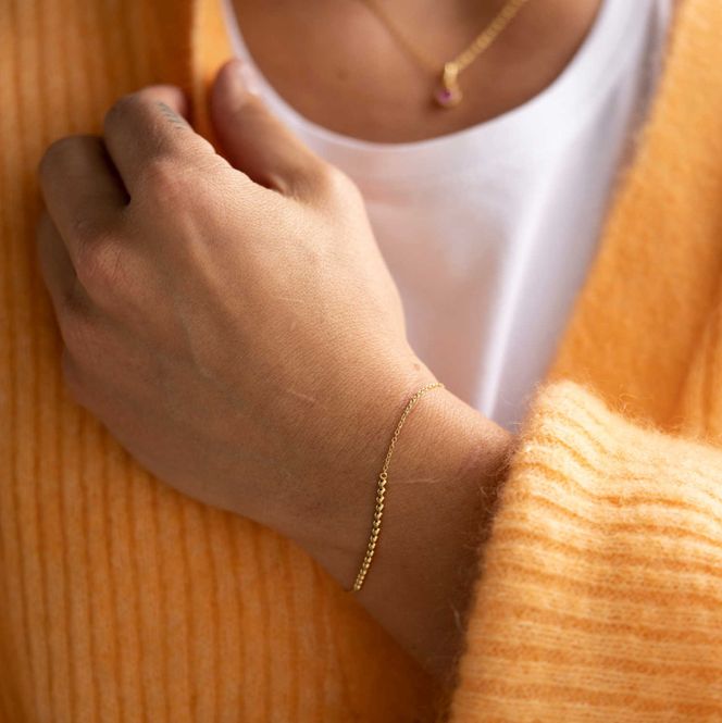 Hovedbilde NORA MØRK ARMBÅND I SØLV 710132