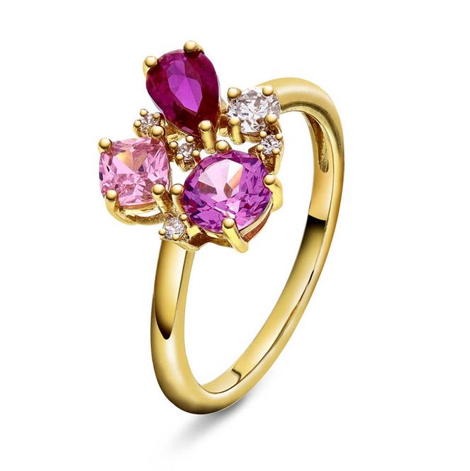 Hovedbilde GLAM RING MED ROSA TONER