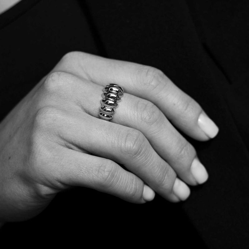 Belt ring i sølv 