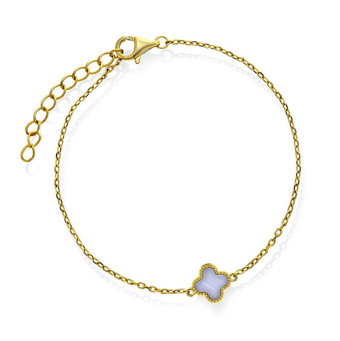 Hovedbilde KLØVER ARMBÅND LYSEBLÅ 992248