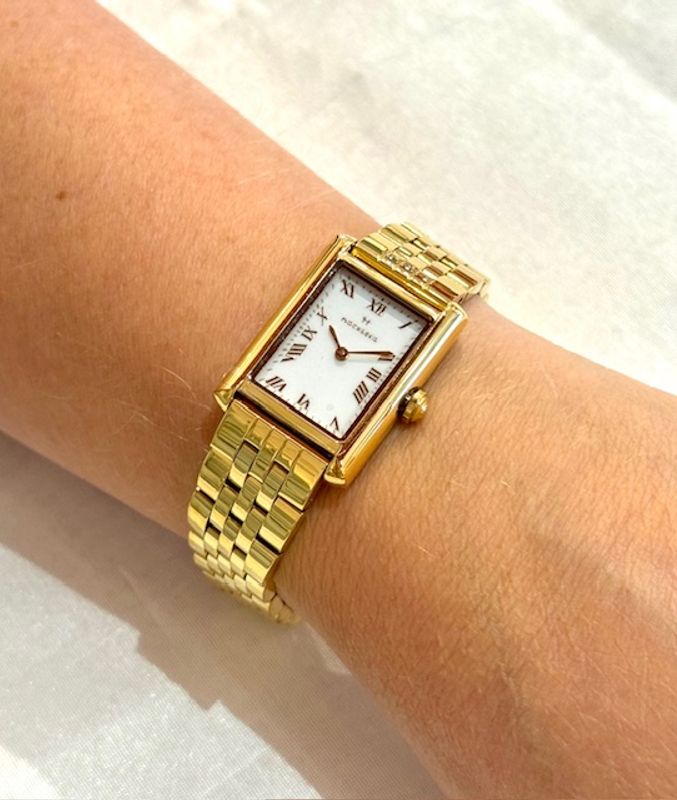 Timeless Grand Gullfarget Stål / Hvit 23x31mm